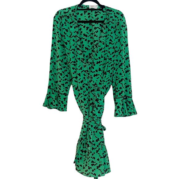 Tanya Taylor 100% Silk Faux Wrap Nomi Dress Plus size Size 22 - Picture 5 of 13